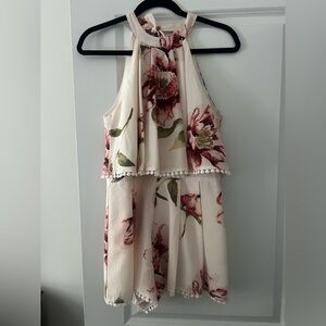 Floral Halter Romper